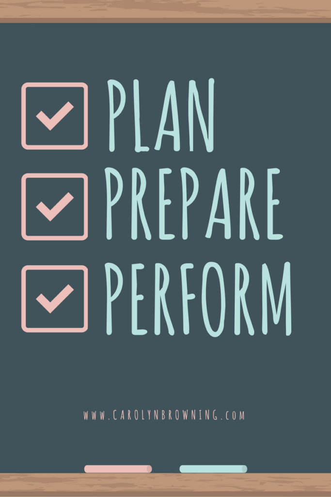 Plan Prepare Perform